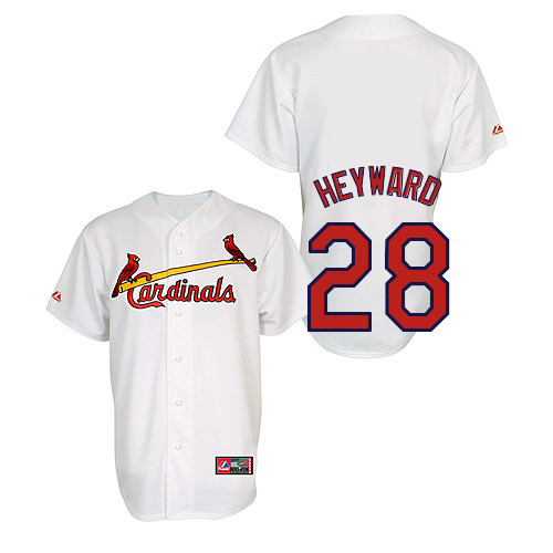 Jason Heyward #28 Youth Baseball Jersey-St Louis Cardinals Authentic Home Jersey by Majestic Athletic MLB Jersey